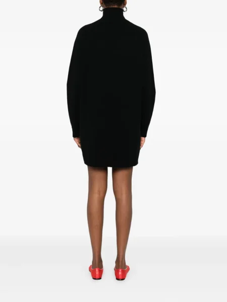 Rochie mini Eric Bompard din cașmir de costum negru