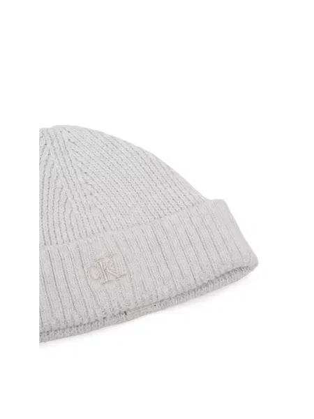 Set šal + kapa Calvin Klein Jeans Knitted Scarf Beanie Giftbox Svetlo siva