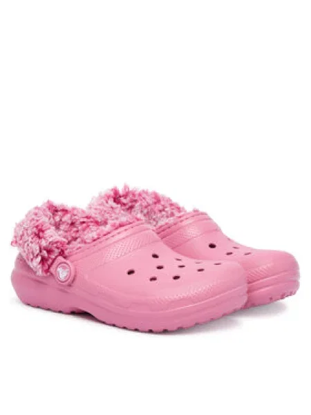 Šľapky Crocs Classic Fleece Lined Clog K ružová