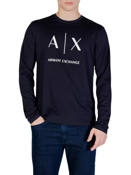 Tricou mânecă lungă Armani albastru
