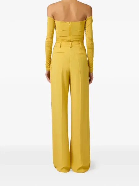 Pantaloni Elisabetta Franchi galben