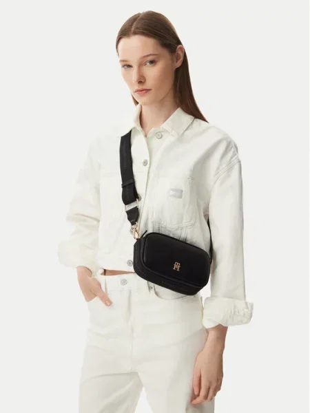 TOMMY HILFIGER Torba preko ramena crna