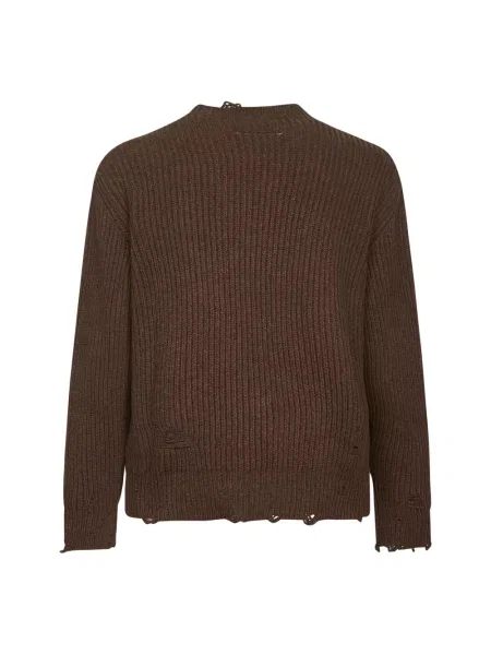 Sweter Mm6 Maison Margiela brązowy