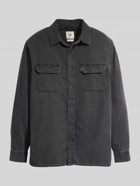 Krój relaxed fit koszula overshirt z denimu model JACKSON' Levi's szara
