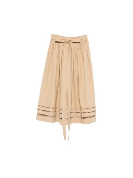 Spódnica midi Ermanno Scervino do kolan beżowa