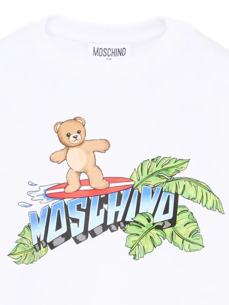 Koszulka dziecięca Moschino biała