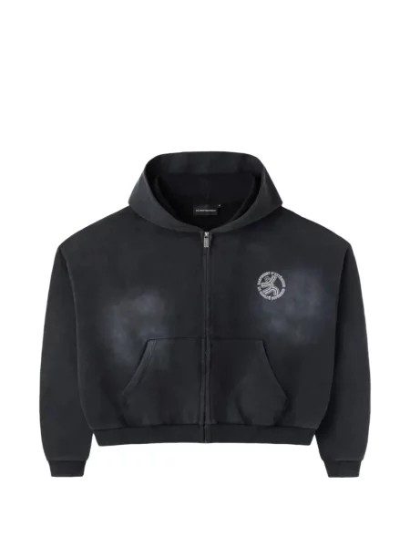 Суичър с качулка Gv Gallery с автограф сиво