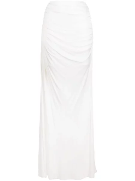 Maksi spódnica maxi Andreadamo drapowana biała