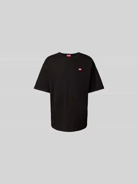 T-shirt z nadrukiem z logo Diesel czarna