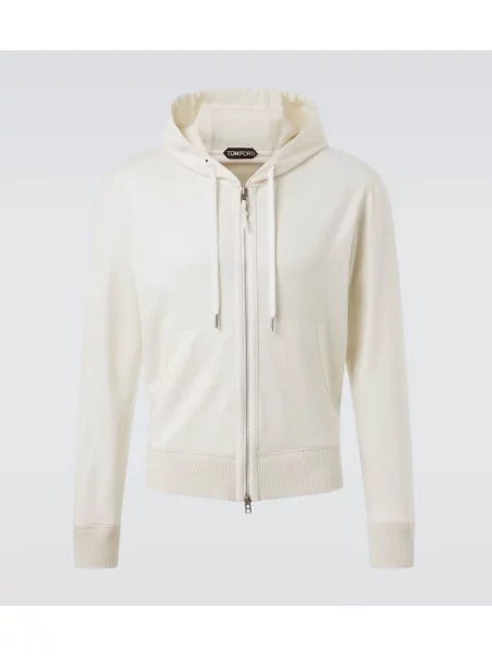 Majica s kapuljačom Tom Ford od kašmira bijela