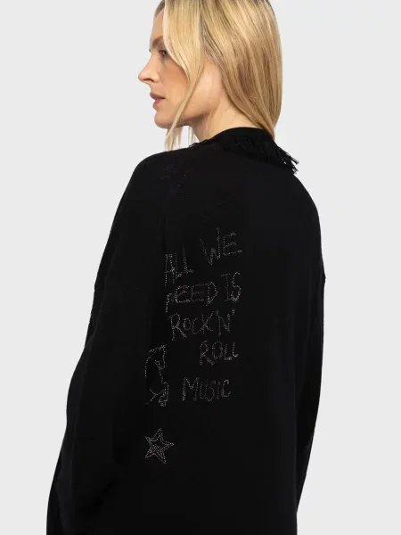 Вовняне пальто Zadig&voltaire чорне