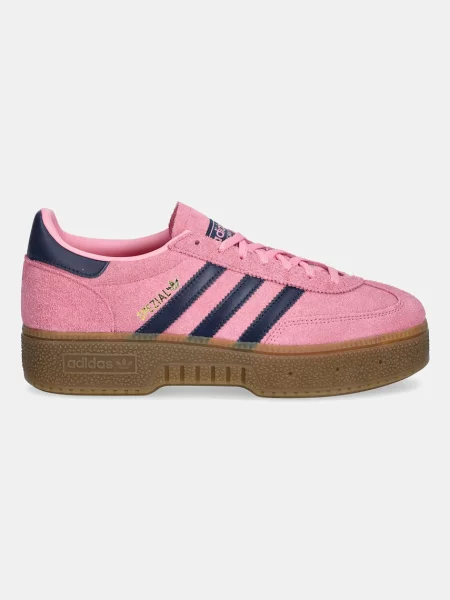 Adidas Originals sneakers din piele întoarsă Handball Spezial Bold roz