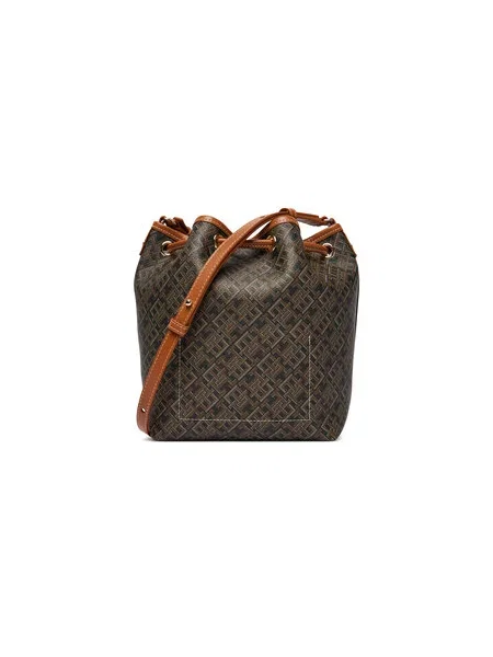 Kabelka Tommy Hilfiger Th Monoplay Bucket Le čierna