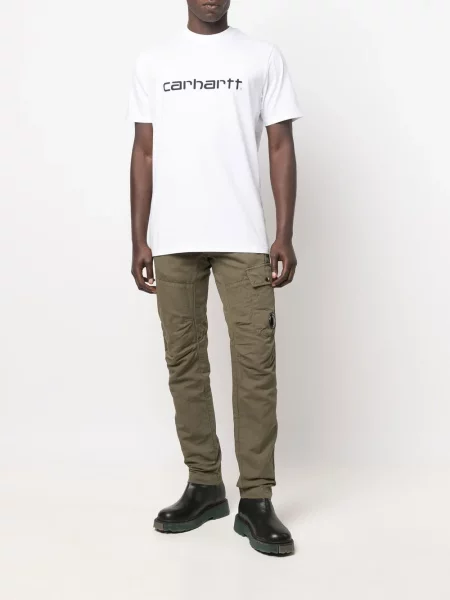 Tričko Carhartt Wip s potiskem bílé