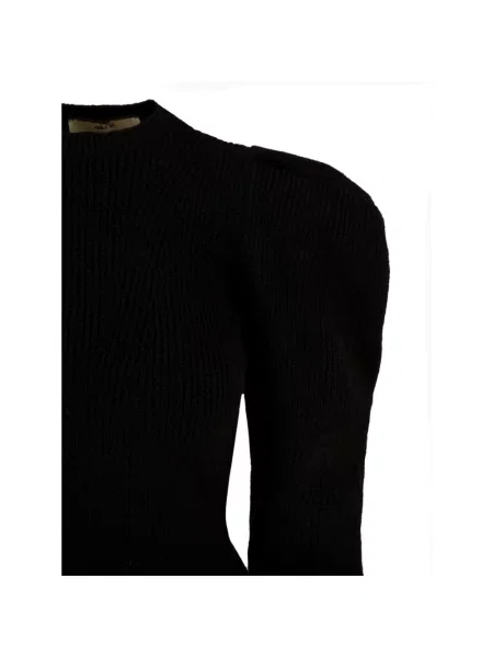 Krótki sweter Akep wełniany czarny