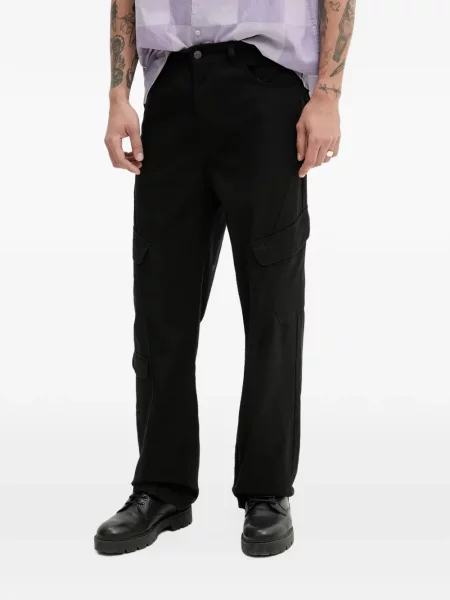 Pantaloni cargo Karl Kani cu broderie negru