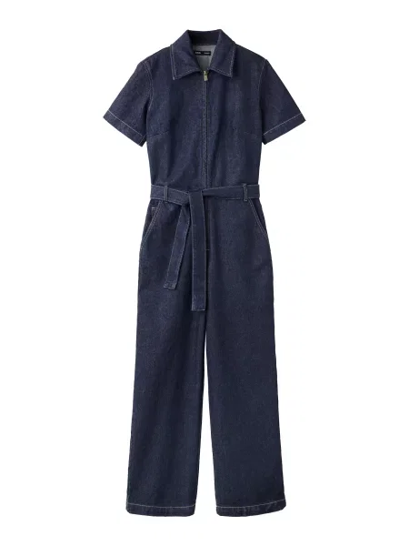 MANGO Salopeta MILLY închis albastru
