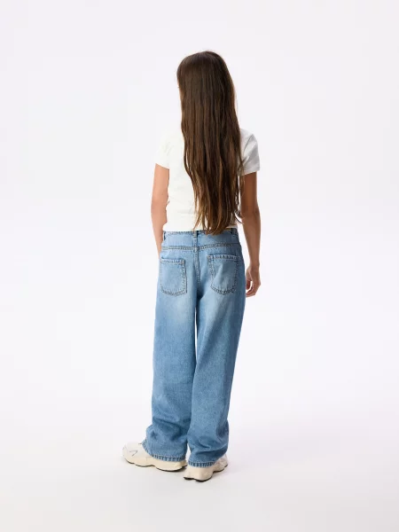 Reserved Джинси barrel fit синій