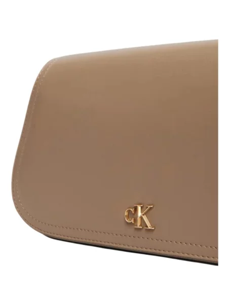 Geantă cu mânere cu lanț Calvin Klein kaki