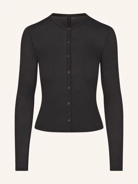 Skims Kurtka Typu Lounge Sheer Modal schwarz