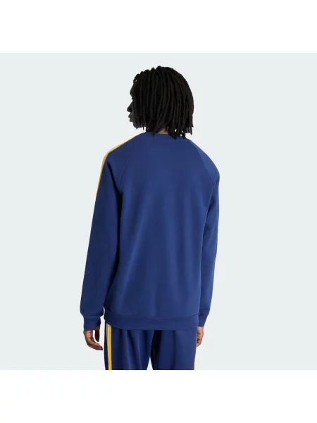 Bluza z zaokrąglonym dekoltem Real Madrid Originals niebieska