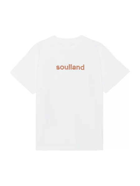 Koszulka Soulland z kryształkami biała