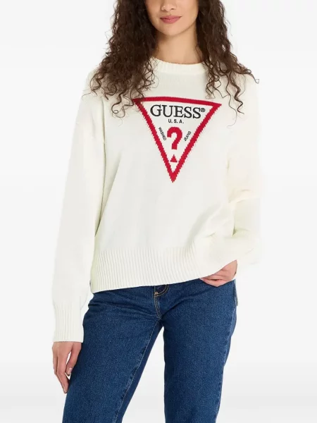 Pulover Guess tricotate cu autograf