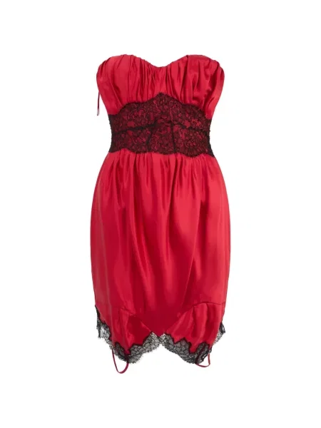 Rochie mini Moschino din dantelă roșu