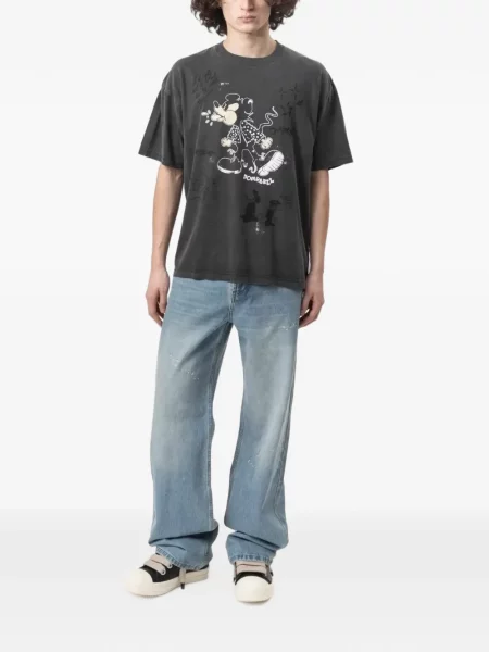 Tricou Domrebel cu imagine gri