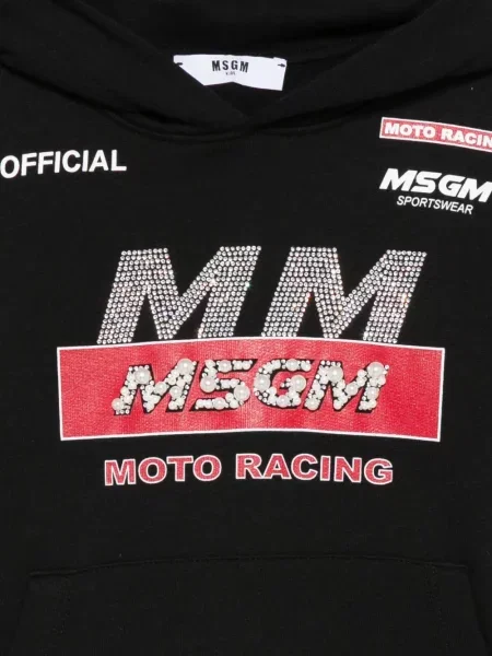 Bluza z kapturem dziecięca Msgm czarna