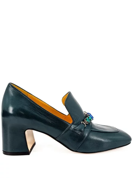 Pantofi cu toc Madison.maison din piele verde