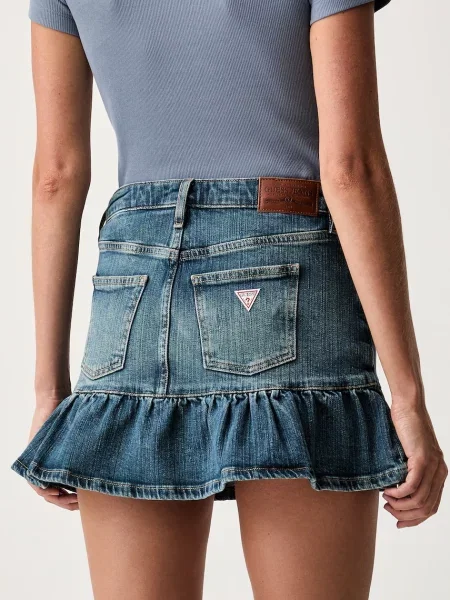 Guess Jeans спідниця-кльош джинсова