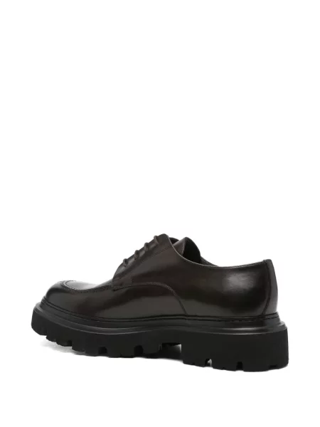 Pantofi derby Corneliani cu șireturi din dantelă maro