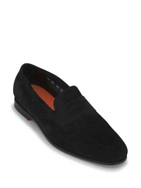 Zomšinės loaferiai Santoni juoda