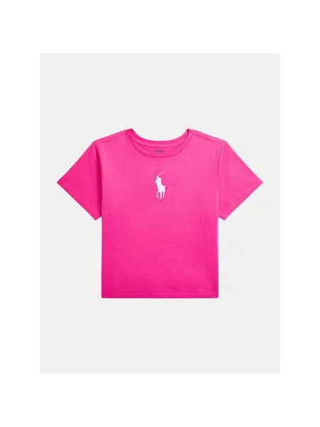Polo Ralph Lauren T-shirt Boxy Fit ružičasta