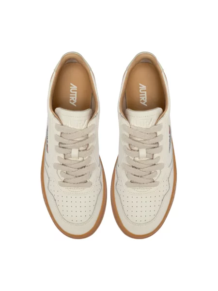 Sneakersy Autry skórzane beżowe
