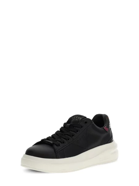 GUESS Nizke superge travnato zelena / svetlo roza / črna bela