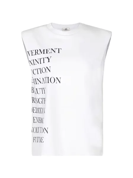 Tricou Elisabetta Franchi cu imagine alb