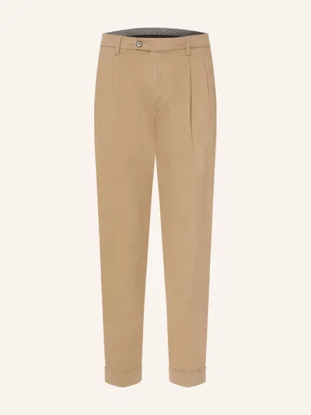 Hiltl Chino Kalhoty Extra Slim Fit velbloudí