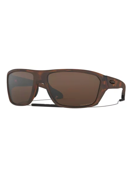 Matowe okulary szylkretowe Oakley Split Shot z polaryzacyjnymi soczewkami Prizm Tungsten brązowe