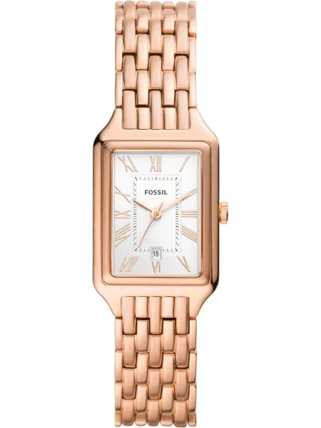 FOSSIL Ceas analogic Raquel auriu roz / negru alb