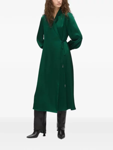 Rochie Karl Lagerfeld din satin plic verde