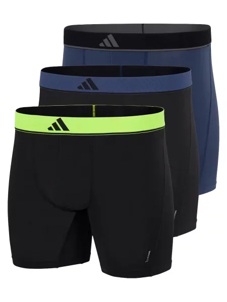 ADIDAS SPORTSWEAR Boxerky Active Micro Flex Eco tmavě modrá / šedá / trávově zelená černá