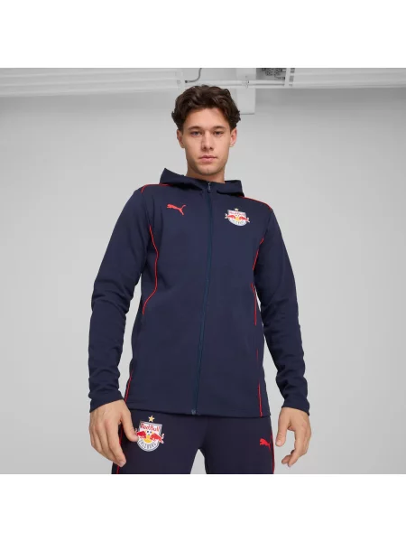 PUMA kurtka z kapturem Casuals FC Bull Salzburg Odzież Niebieski XS czerwony