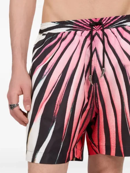 Slip de baie Roberto Cavalli cu imagine cu cordon negru