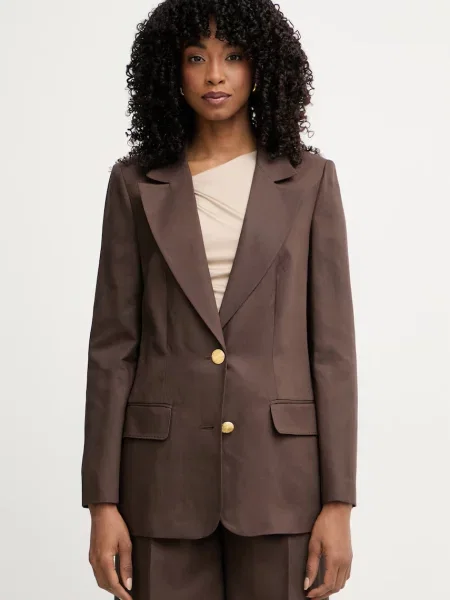 Marciano by Guess enoredni suknjič z dodatkom lanu JANE rjava