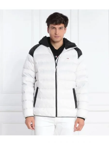 Tommy Jeans De puf geacă LIGHT DOWN alb