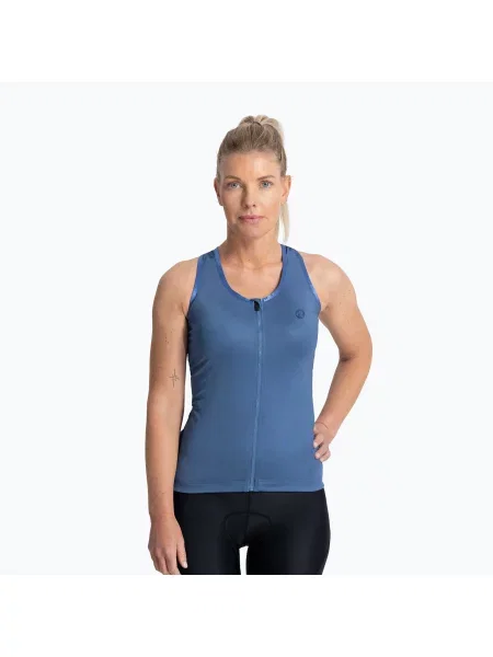 Дамски потник за колоездене Rogelli Abbey Tank Top navy синьо