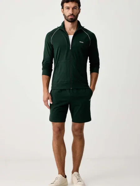 BOSS Hanorac Mix&Match închis verde