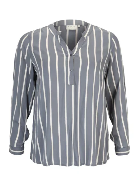 KAFFE CURVE Halenka Sida chladná modrá bílá